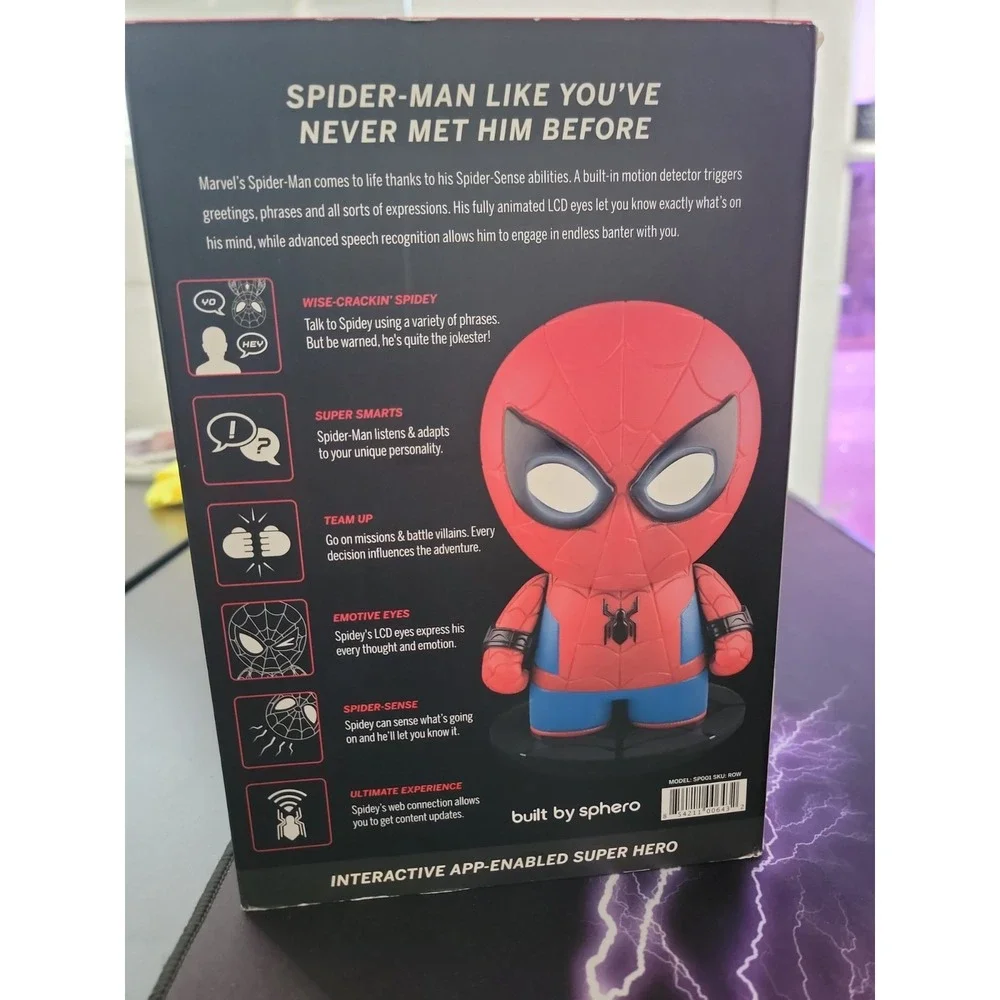 Sphero Spider-Man Marvel Comic Hero Action Figure Interactive New Open Box!